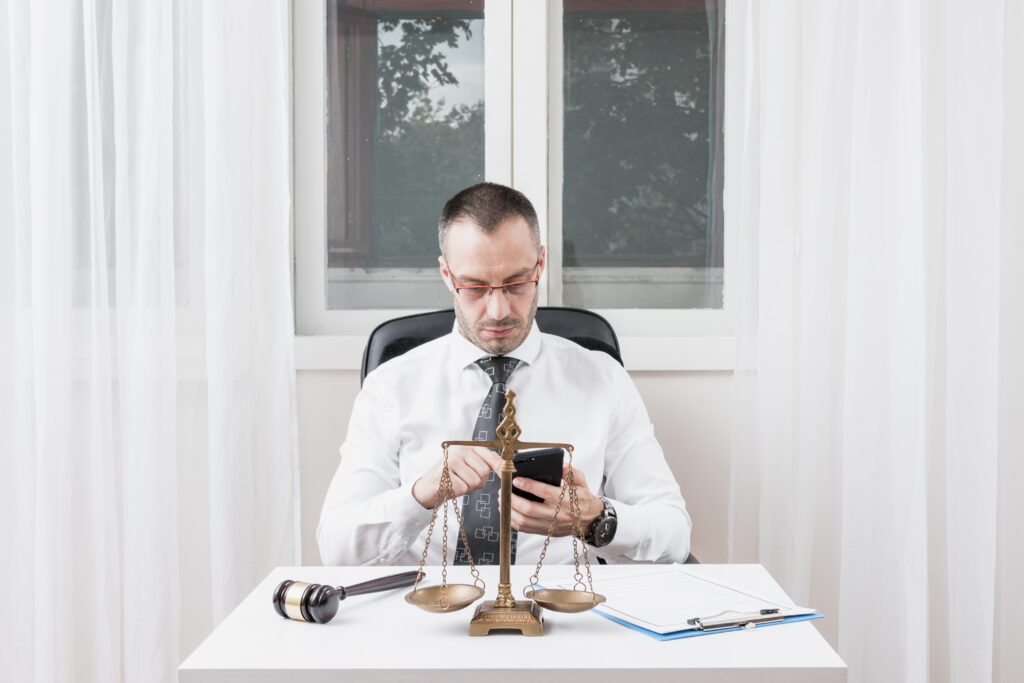 exploring midtown’s probate landscape: your local legal guide, lawyer with smartphone