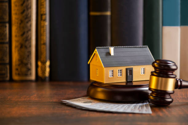 inheriting property after the death, house auction to law