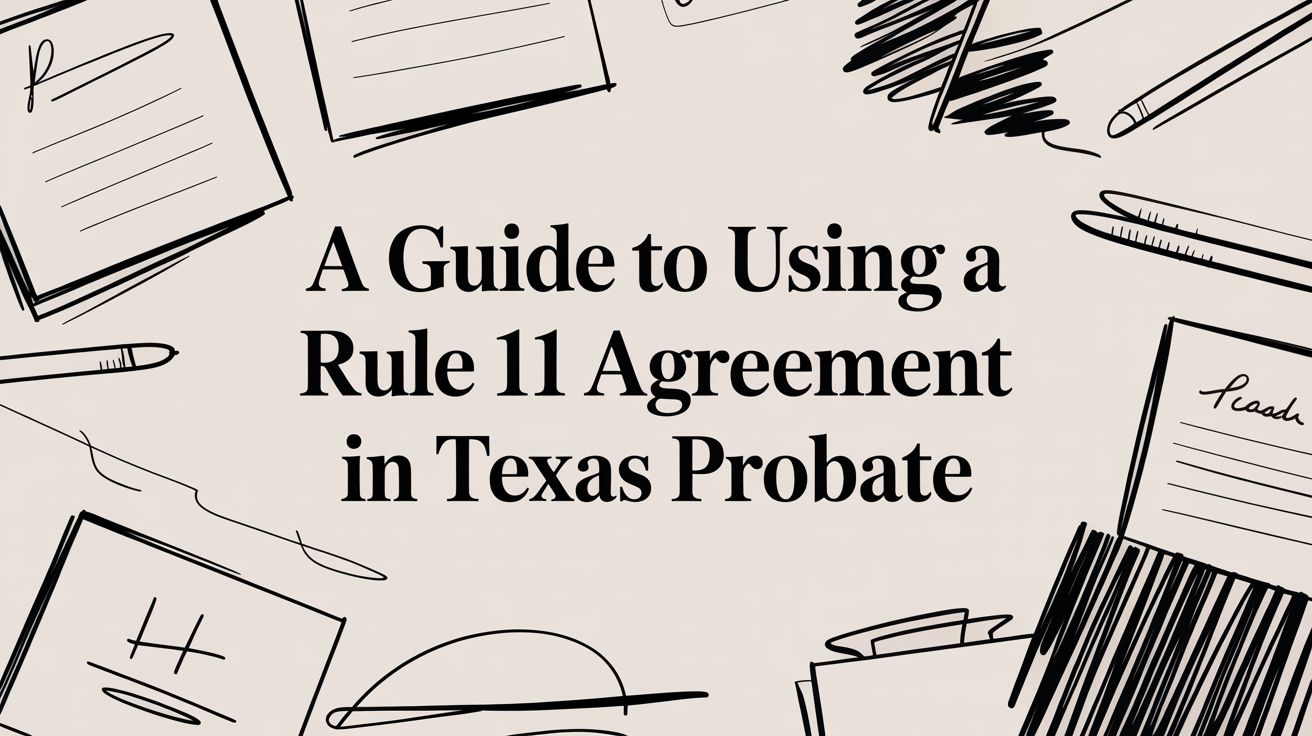 A Guide to Using a Rule 11 Agreement in Texas Probate